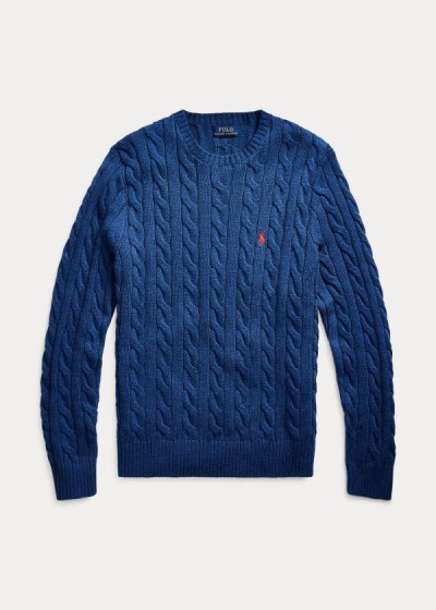 Sueter Polo Ralph Lauren Hombre Azul Marino - Cable-Knit Cotton - RBGXK4785